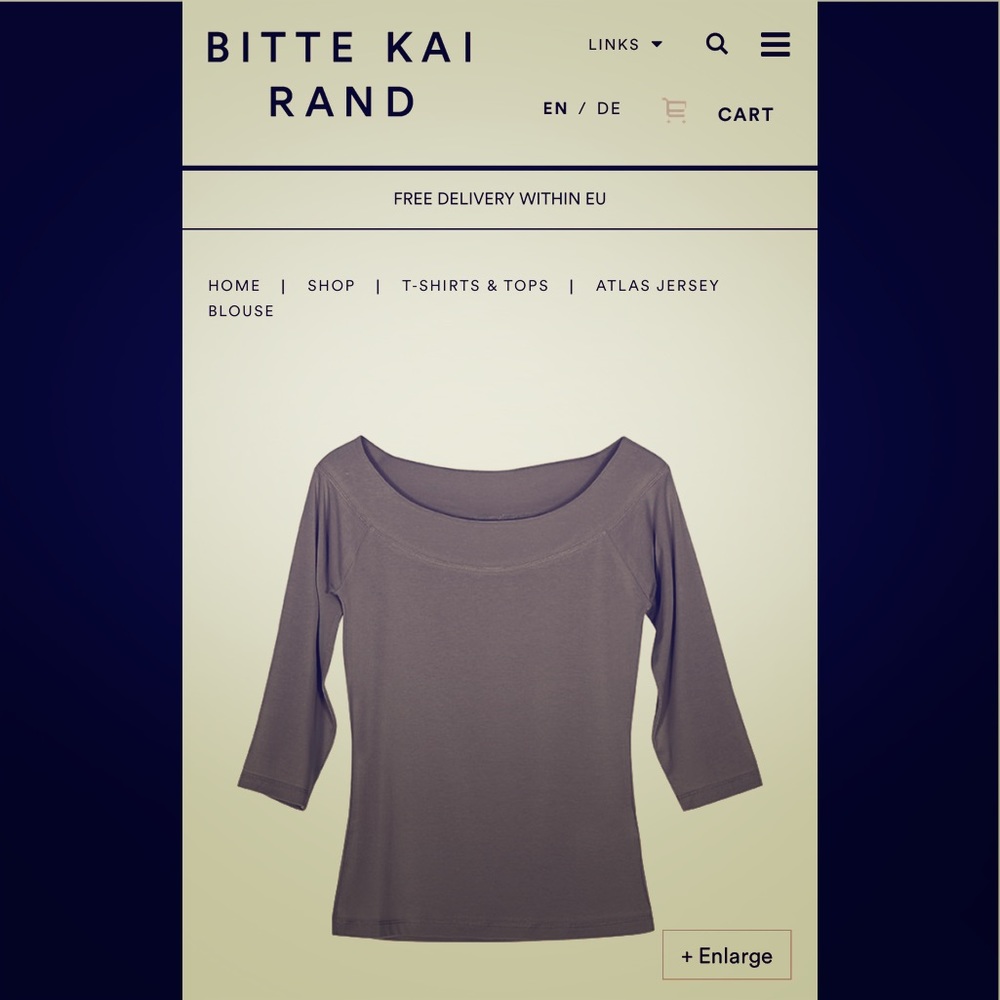🌺 SALE 2/$12 3/$15 Deep gray top: BITTE KAI RAND